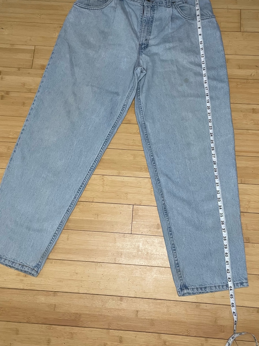 Levi's SilverTab Light Blue Relaxed Fit Cotton Jeans